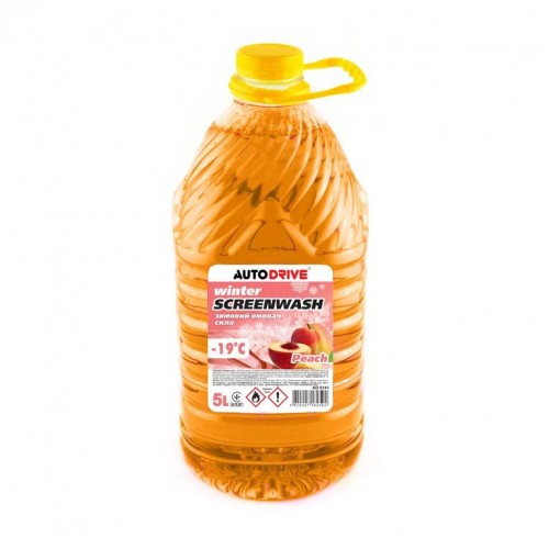 AUTO DRIVE Омивач зимовий WINTER SCREEN WASH PEACH -19 °С, ПЕТ 5л. AD0141 AD0141