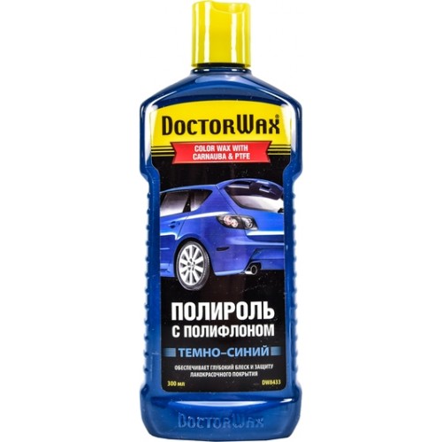 DoctorWax Кольорова поліроль із поліфлоном. Темно-синя 300 мл DW8433 DW8433