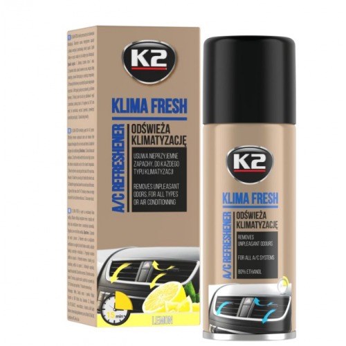 K2 KLIMA FRESH 150ml Освіжувач системи автокондиціонера (аерозоль) K222 K222