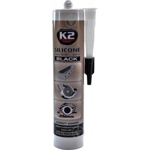 K2 SIL BLACK (BLACK SILICON +350С) 300g Силікон герметик (чорний) B200 B200