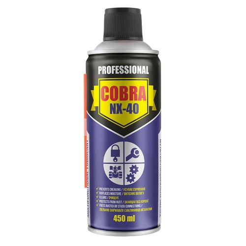 NOWAX MULTIFUNCTIONAL LUBRICANT COBRA NX-40, 450ml Багатофункціональний спрей. NX45400 NX45400