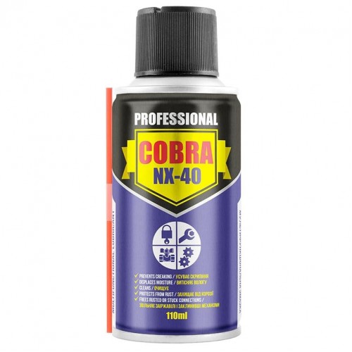 NOWAX Спрей багатофункціональний,MULTIFUNCTIONAL LUBRICANT COBRA NX-40,110ml NX11400 NX11400