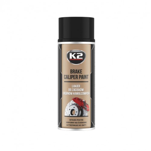 K2 BRAKE CALIPER PAINT 400 ml високотемпературна фарба чорна (аерозоль) L346CA L346CA