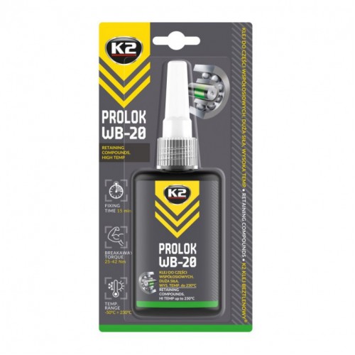 K2 W620 LOZYSKA DUZA SILA клей для підшипників високої міцності 50 мл W26205 W26205