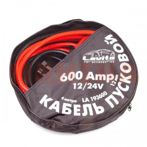 Кабель пусковий LAVITA 600 А 4 м в сумці (LA 193600) LA 193600