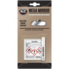 Клей для скла та дзеркал K2 Mega Mirror з активатором прозорий 0,6 мл + 0,5 мл (B110)