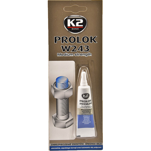 Клей-фіксатор для різьбових з'єднань K2 Prolok W243 синій 6 мл (B150) K20064
