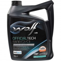 Моторна олива WOLF OFFICIALTECH C2/C3 5W-30 5л
