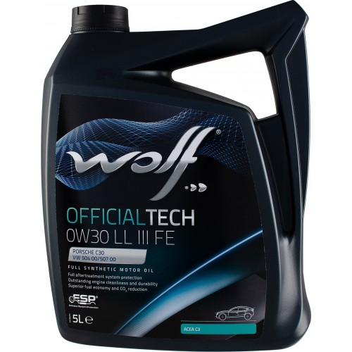 Моторна олива WOLF OFFICIALTECH LL III FE 0W-30 5л. 1044344