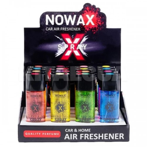 MIX ароматизаторів TM Nowax серія Wood&Fresh в колбі  NX00105