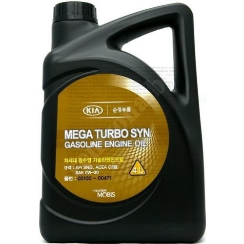 Моторна олива Mobis Mega Turbo Syn 0W-30 4л. 0510000471