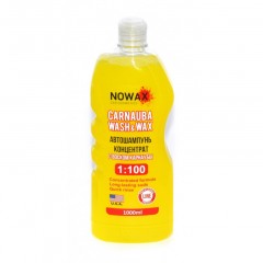 NOWAX Автошампунь концентрат з віском карнауби 1:100 /Nowax Carnauba Wash&Wax 1л. NX01100