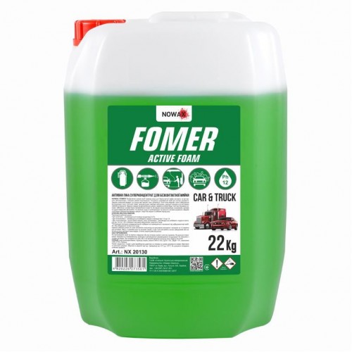 NOWAX Піна активна концентрат для безконтактної мийки NOWAX FOMER ACTIVE FOAM 22Kg 1:50 ;1:40 NX20130 NX20130