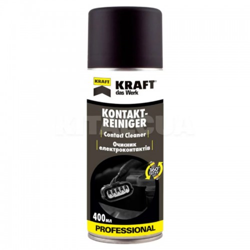 Очищувач для електроконтактів KRAFT Contact Cleaner аерозоль 400 мл MT0162