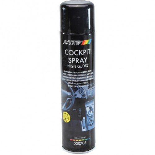 Очищувач для панелі приладів MOTIP Cockpit Spray "High Gloss" аерозоль 600 мл (000703) MT0041