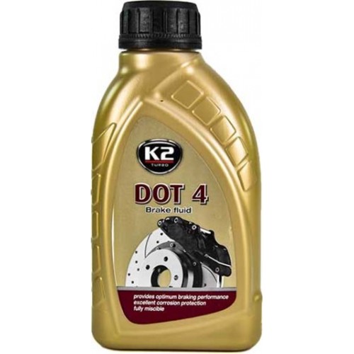 Рідина гальмівна K2 Turbo Brake Fluid DOT 4 0,5л. (T104) K20066