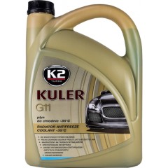 Рідина охолоджуюча K2 Kuler Long Life -35 °C G11 блакитна 5л. (T205N)