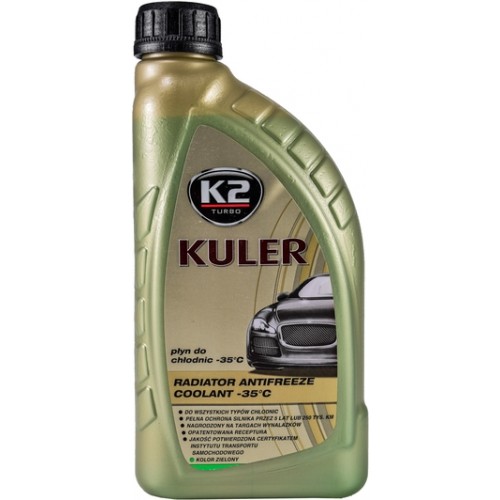Рідина охолоджуюча K2 Kuler Long Life -35 °C G11 зелена 1л. (T201Z) K20261