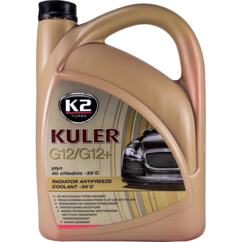 Рідина охолоджуюча K2 Kuler Long Life -35 °C G12 червона 5л. (T205C) K20262