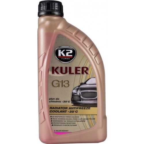 Рідина охолоджуюча K2 Kuler Long Life -35 °C G13 рожева 1л. (T201R) K20238