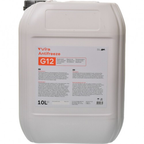 Рідина охолоджуюча VIRA -40 °C G12 червона 10 кг (VI0042) VI0042