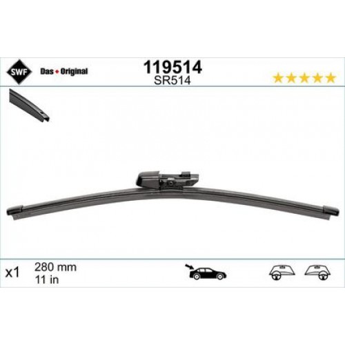 119514 VALEO Склоочисник задній SWF 280 мм 119514