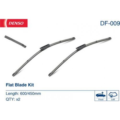 DF-009 DENSO - Комплект склоочисників Flat Blade Kit 600 / 450 мм DF-009