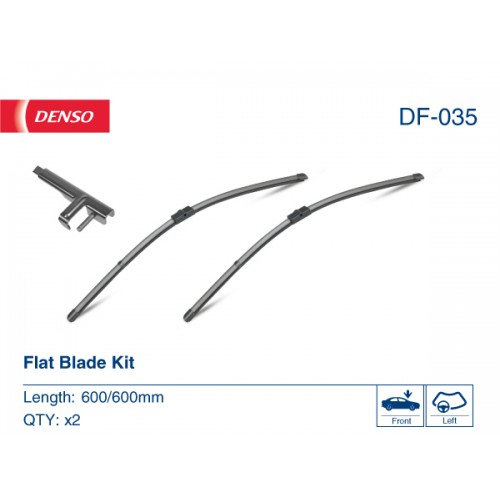 DF-035 DENSO - Комплект склоочисників Flat Blade Kit 600 / 600 мм DF-035
