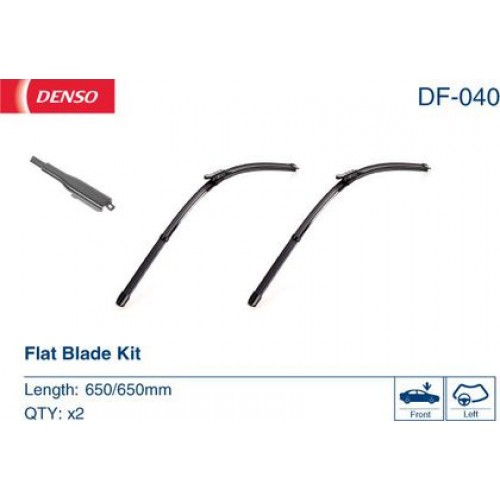 DF-040 DENSO - Комплект склоочисників Flat Blade Kit 650 / 650 мм DF-040