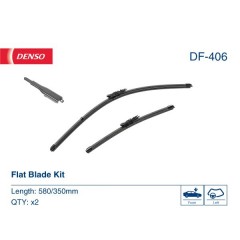 Комплект склоочисників DENSO DF-406 плоский лезо, 580/350 мм