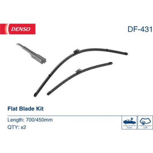 DF-431 DENSO - Комплект склоочисників Flat Blade Kit 700 / 450 мм DF-431