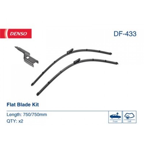 DF-433 DENSO - Комплект склоочисників Flat Blade Kit 750 / 750 мм DF-433