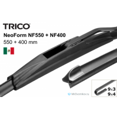 FL550 TRICO Flex Щітка склоочисника, безкаркасна,мультикріплення (550мм)