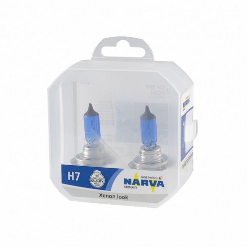 486072100 NARVA Лампа H7 12V 55W PX26d (2 шт.) RANGE POWER WHITE (4500K) 48607S2