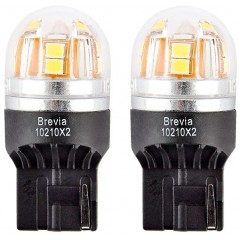 Лампа світлодіодна BREVIA S-Power W21W 330Lm 15x2835SMD 12/24V CANbus 10210X2, 2 шт.