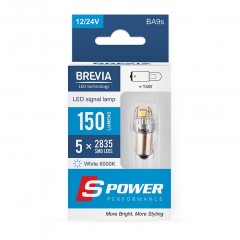 Лампа світлодіодна BREVIA S-Power T4W 150Lm 5x2835SMD 12/24V CANbus 10219X2, 2шт.