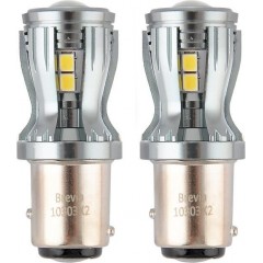 Лампа світлодіодна BREVIA PowerPro P21/5W 350Lm 14x2835SMD 12/24V CANbus, 2шт. 10303X2