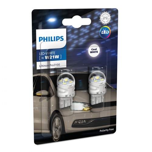 11065CU31B2 (PHILIPS) LED W21W Ultinon Pro3100 W3x16d 11065CU31B2