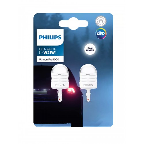 11065U30CWB2 (PHILIPS) W21 LED white Ultinon Pro3000 ( blister 2 шт) 11065U30CWB2