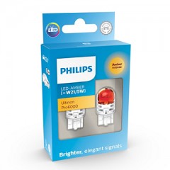 11066AU60X2 (PHILIPS) W21/5W LED amber Ultinon Pro6000