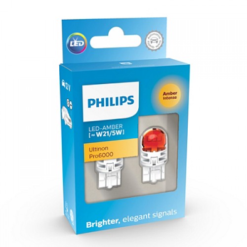 11066AU60X2 (PHILIPS) W21/5W LED amber Ultinon Pro6000 11066AU60X2