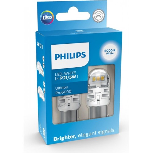 11499CU60X2 (PHILIPS) P21/5W LED white Ultinon Pro6000 11499CU60X2