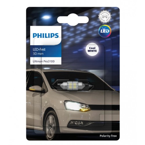 11860CU31B1 (PHILIPS) LED FESTOON 30mm Ultinon Pro3100 SV8.5 11860CU31B1