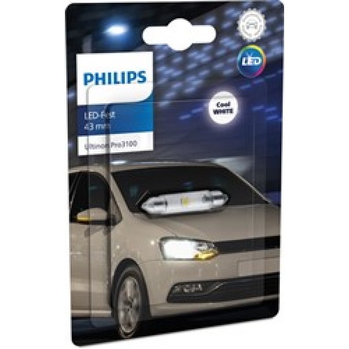 11866CU31B1 (PHILIPS) LED FESTOON 43mm Ultinon Pro3100 SV8.5 11866CU31B1