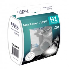 Автолампа BREVIA H1 12V 55W P14.5s Max Power+100% S2 ГАЛОГЕН 12010MPS