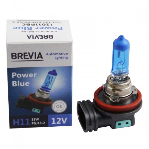 12011PBC BREVIA Автолампа H11 12V 55W PGJ19-2 Power Blue 4200K CP 12011PBC