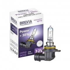 Автолампа BREVIA HIR2 9012 12V 55W PX22d Потужність +30% 12012PC