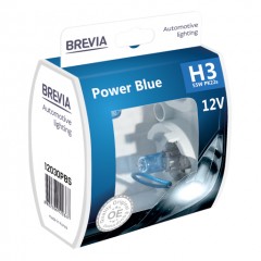 Автолампа BREVIA H3 12V 55W PK22 Power Blue S2 ГАЛОГЕН 12030PBS
