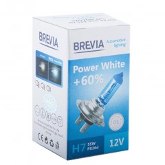 Автолампа BREVIA H7 12V 55W PX26d Power White +60% 4300K 12070PWC