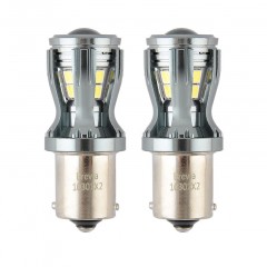 Лампа світлодіодна BREVIA PowerPro P21W 350Lm 14x2835SMD 12/24V CANbus 10301X2, 2 шт.